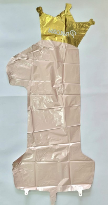 Set 8 baloane folie si latex prima aniversare fata 45 cm [2]