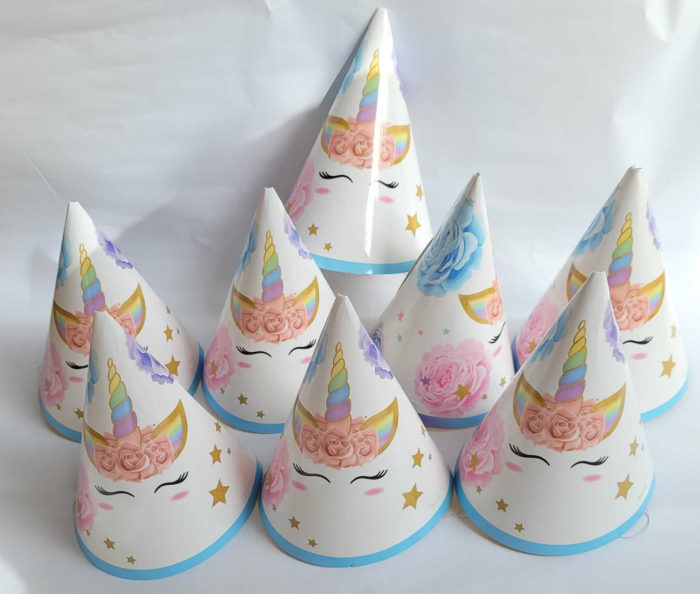 Set 8 coifuri pentru Petrecere, 21 cm, tip Unicorn [4]