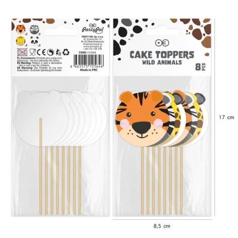 Suport pentru tort, PartyPal, Multicolor, 8 bucati [5]