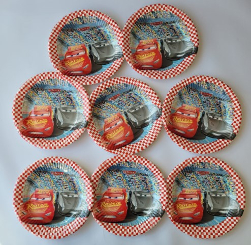 Set 8 farfurii carton Cars 3 20 cm [5]
