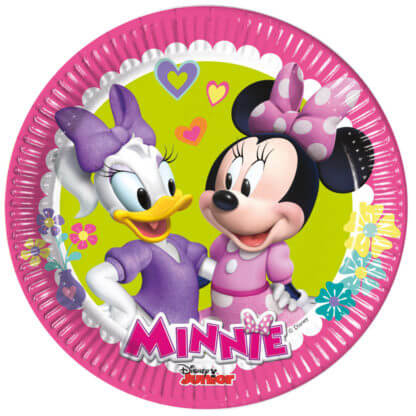 Set 8 farfurii carton Minnie Mouse 20 cm