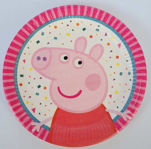 Set 8 farfurii carton Peppa Pig 18 cm [2]