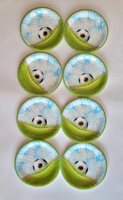 Set 8 farfurii fotbal plasa 18 cm [2]