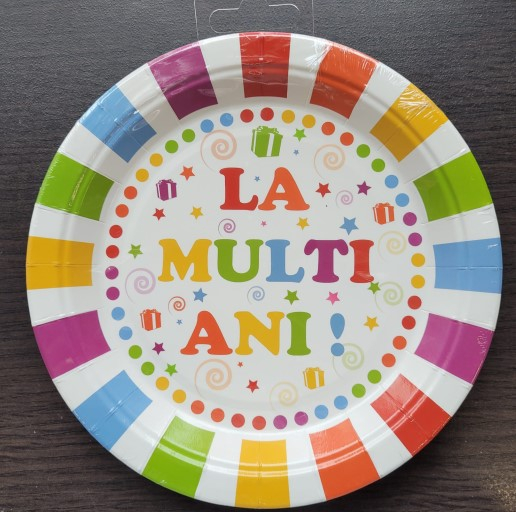 Set 8 farfurii La multi ani 18cm [2]
