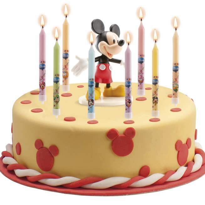 Set 8 lumanari tort Mickey Mouse 9 cm [3]