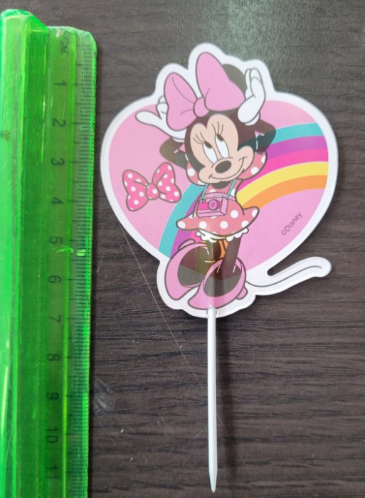Set 8 modele decor hartie tort / briosa Minnie Mouse 16 buc [5]