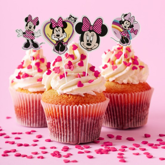 Set 8 modele decor hartie tort / briosa Minnie Mouse 16 buc [2]