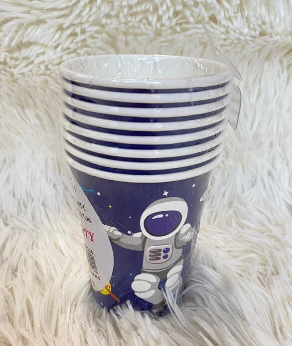 Set 8 pahare carton Astronaut / Spatiu 175 ml [4]