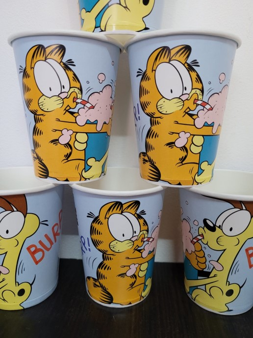 Set 8 pahare carton Garfield 250 ml [4]