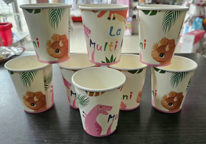 Set 8 pahare dinozaur 200 ml [2]