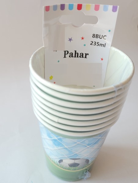 Set 8 pahare fotbal plasa 235 ml [3]
