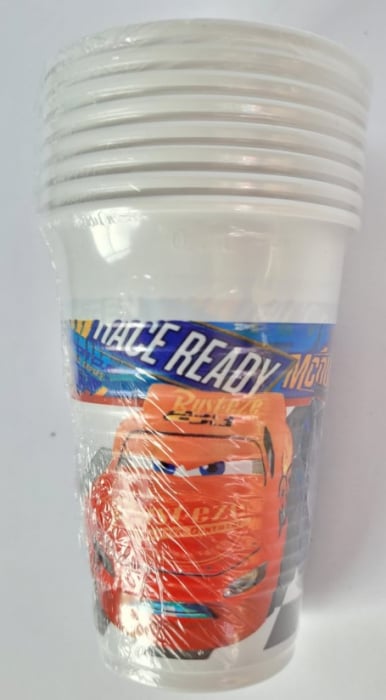 Set 8 pahare plastic Cars 200 ml [4]