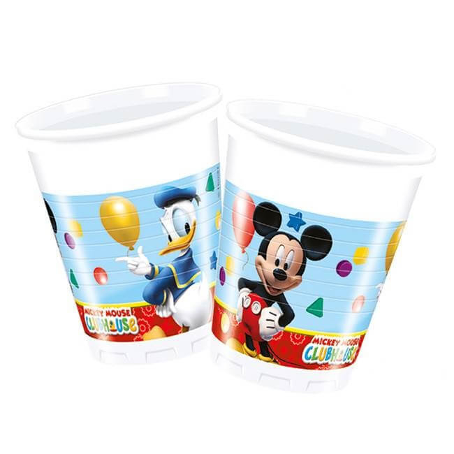 Set 8 pahare din plastic decor Mickey Mouse, 200 ml [2]