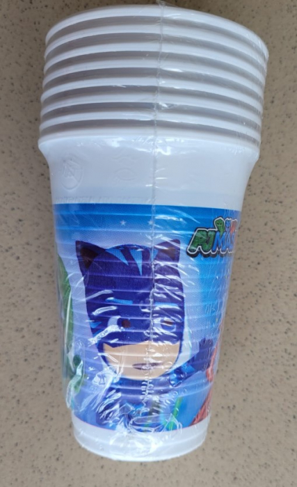 Se 8 pahare, Procos, Model PJ Masks, Plastic, 200 ml [3]