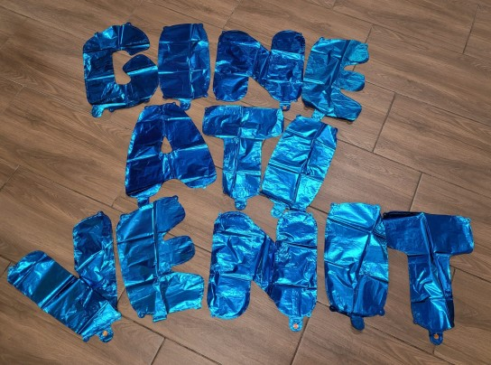 Set baloane folie Bine ati venit albastru 40 cm [3]