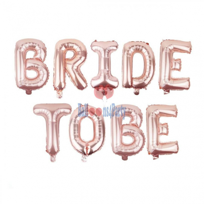 Set baloane folie Bride To Be rose gold 40cm [1]