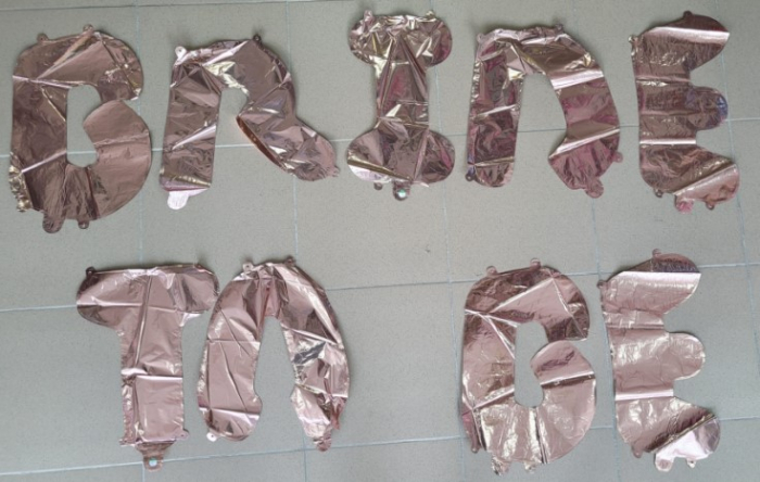 Set baloane folie Bride To Be rose gold 40cm [3]