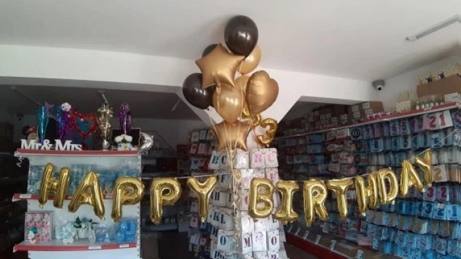 Set baloane folie HAPPY BIRTHDAY 40 Cm auriu [7]