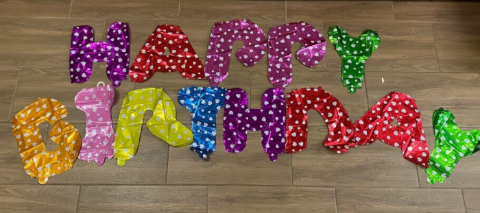Set baloane folie HAPPY BIRTHDAY multicolor 40 Cm [3]