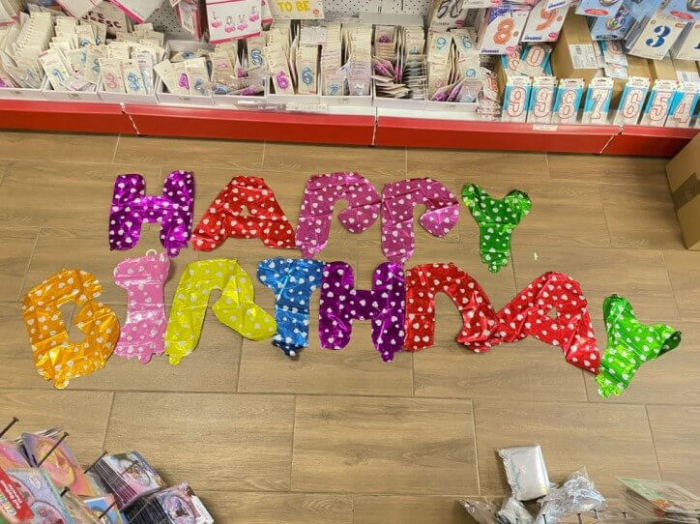 Set baloane folie HAPPY BIRTHDAY multicolor 40 Cm [2]