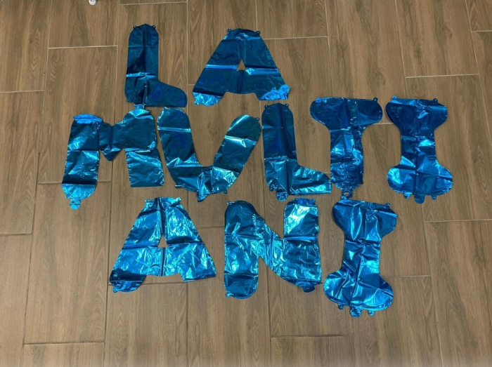 Set baloane folie La multi Ani albastru 40Cm [2]