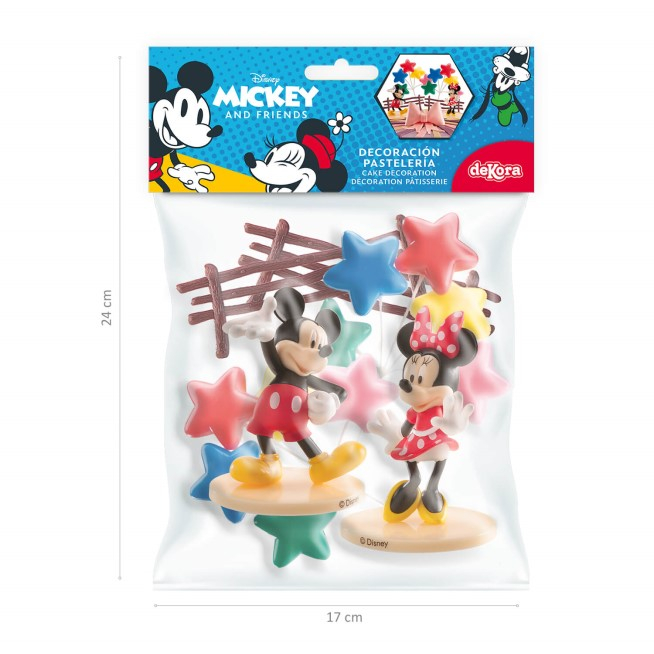 Set decor tort plastic Mickey & Minnie 6 buc [4]