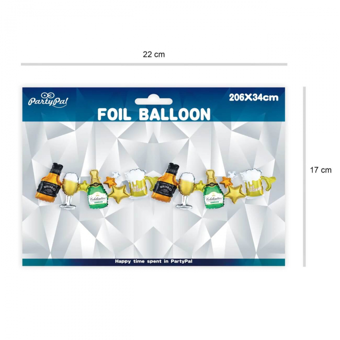 Set ghirlanda baloane sampanie mare 206 x 34 cm [6]