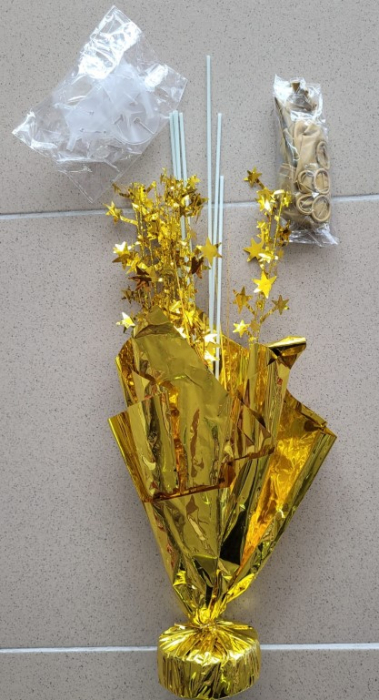 Suport auriu decorativ cu 6 baloane aurii [2]