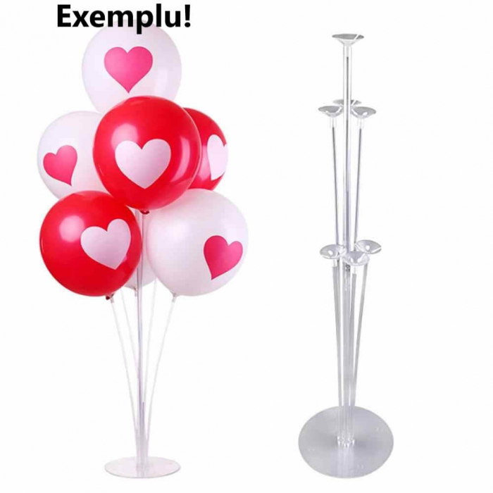 Suport transparent pentru 7 baloane de latex transparent [3]