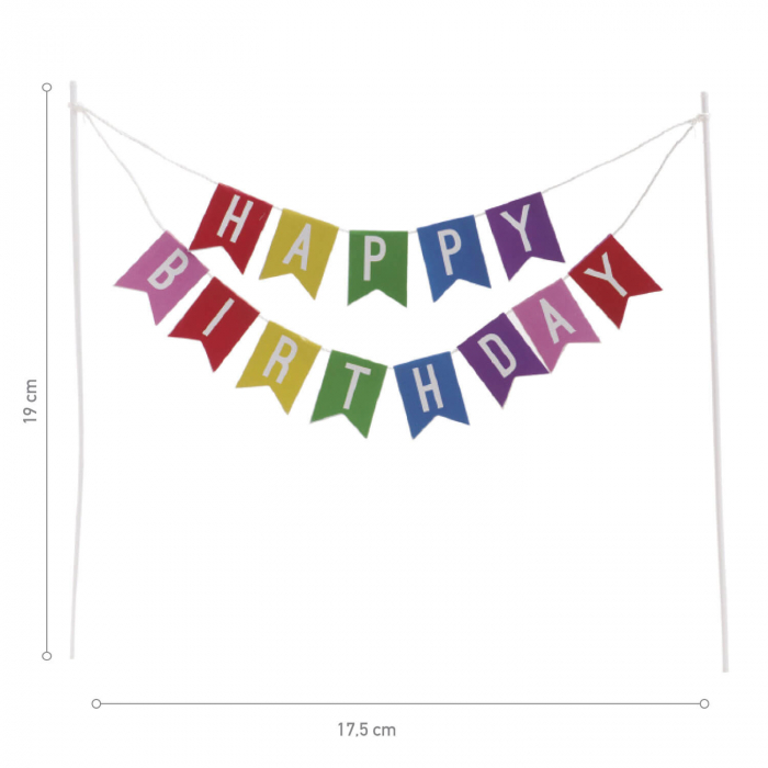 Topper carton banner Happy Birthday stegulete [2]