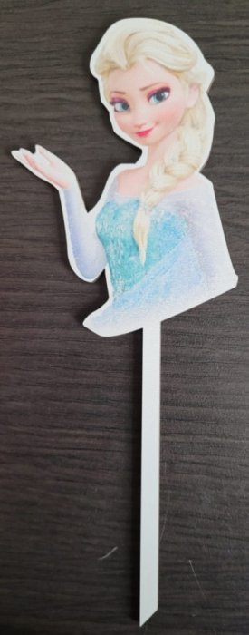 Topper de tort lemn Frozen / Ana 11 x 8 cm [2]