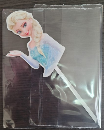Topper de tort lemn Frozen / Ana 11 x 8 cm [4]