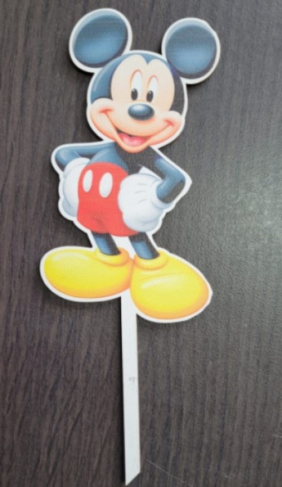 Decor tort lemn Mickey Mouse 13 x 7 cm [2]
