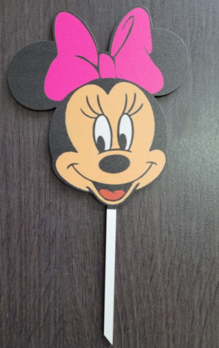 Decor tort lemn Minnie Mouse 10 x 11 cm [3]