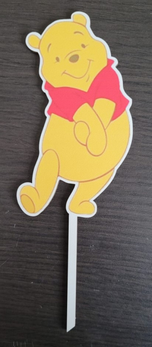 Topper de tort lemn Winnie the Pooh 13 x 7 cm [2]