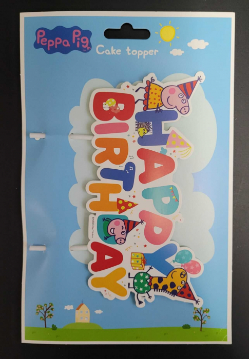 Topper tort carton Peppa Pig 17 x 8 cm [8]