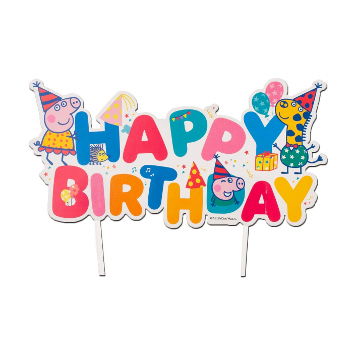 Topper tort carton Peppa Pig 17 x 8 cm [1]