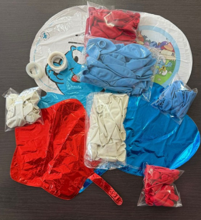 Arcadă baloane tematică Ștrumfi 156 buc [2]