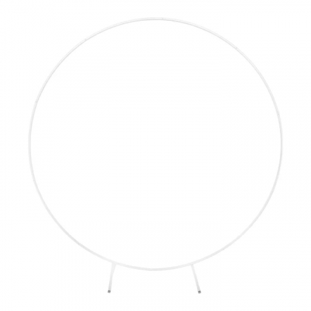 Baloane - Arcada cerc de metal alba 200 cm