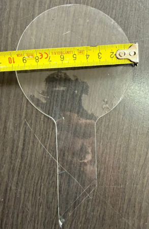 Balon bobo / poliuretan transparent 20 cm [1]