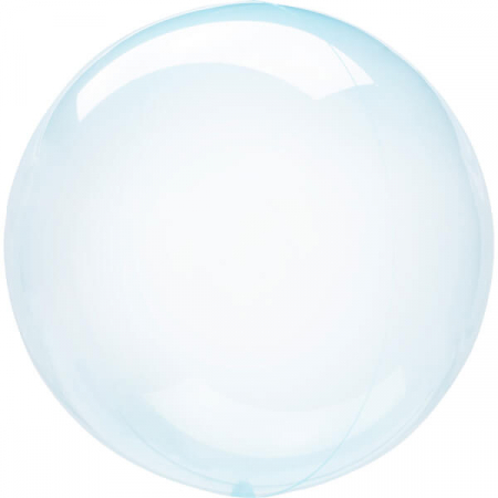 Balon bobo transparent albastru 90 cm