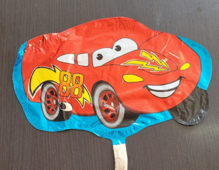 Balon folia mini figurina masinuta rosie 30 cm [2]