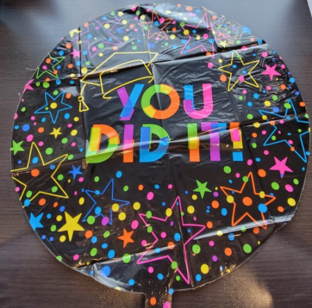 Balon folie Absolvire / You did it negru 46 cm [1]