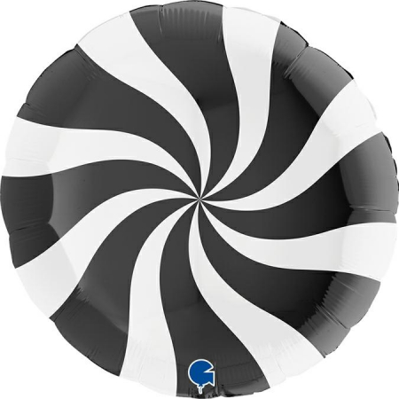 Baloane folie pentru petreceri tematice - Balon folie acadea neagra 91 cm