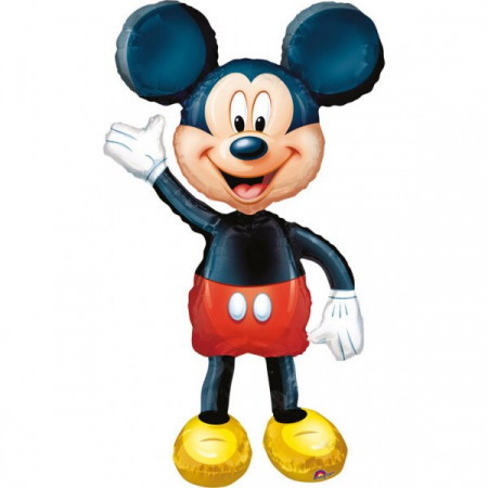 Mickey Mouse - Prima aniversare cu baloane & decoratiuni - Balon folie AirWalker Corp "Mickey Mouse" 96 x 132 cm
