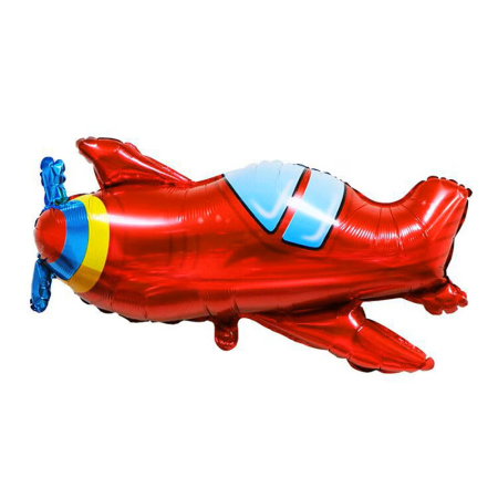 Baloane folie - Balon folie avion rosu 53 x 94 cm