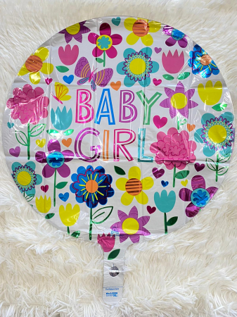 Balon folie Baby Girl floricele 43 cm [1]