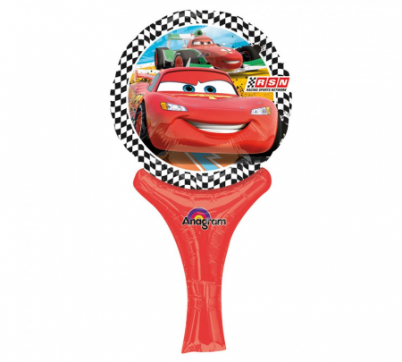 Masini - Decoratiuni pentru petrecere tematica - Balon folie bagheta Cars 15 x 30 cm