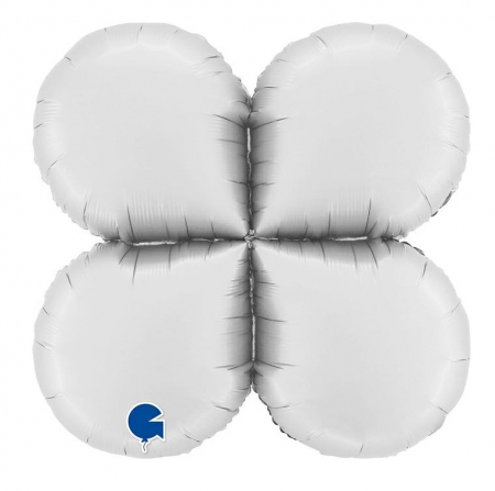 Baloane folie Airwalker / Airloonz - Balon folie baza baloane alba 48 cm