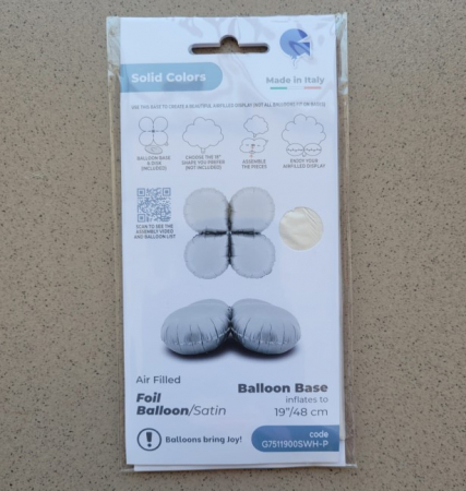 Balon folie baza baloane alba 48 cm [2]